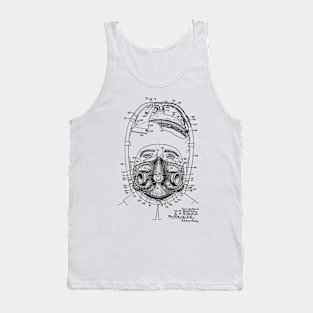 Oxygen Mask Vintage Patent Hand Drawing Tank Top